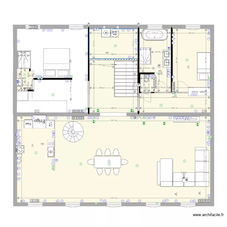 grenier. Plan de grenier. Plan de
