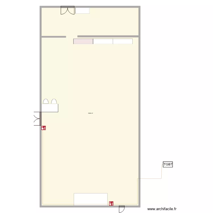 salle de conference. Plan de 
