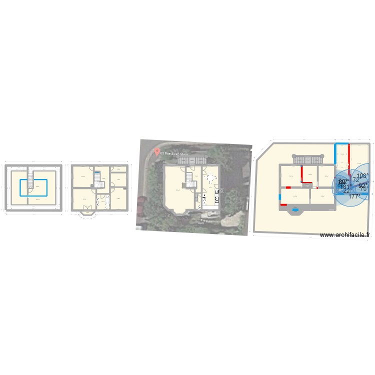 Maison Chenevieres. Plan de 44 pièces et 483 m2