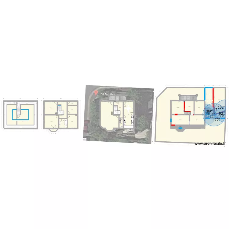 Maison Chenevieres. Plan de 