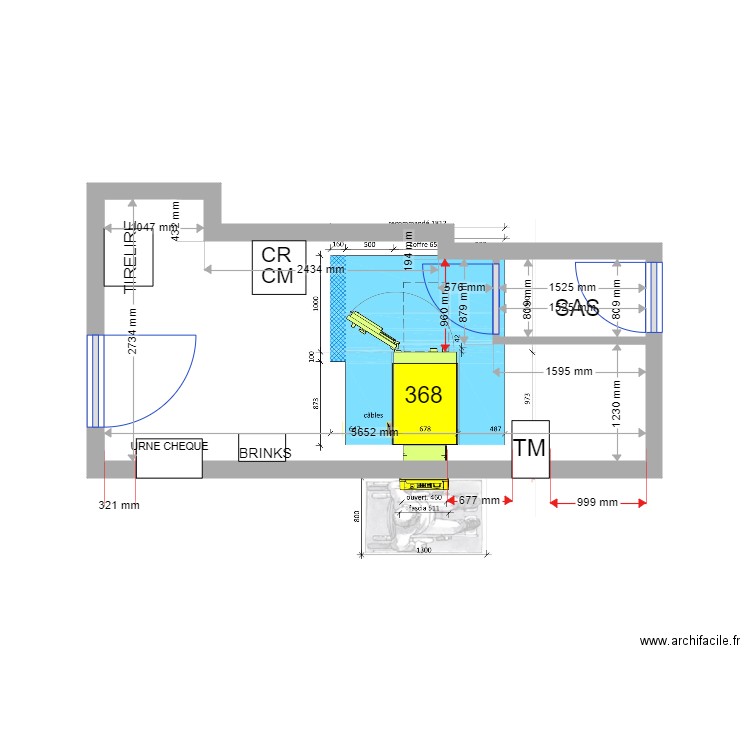 plan de masse existant vedene 368. Plan de 0 pièce et 0 m2