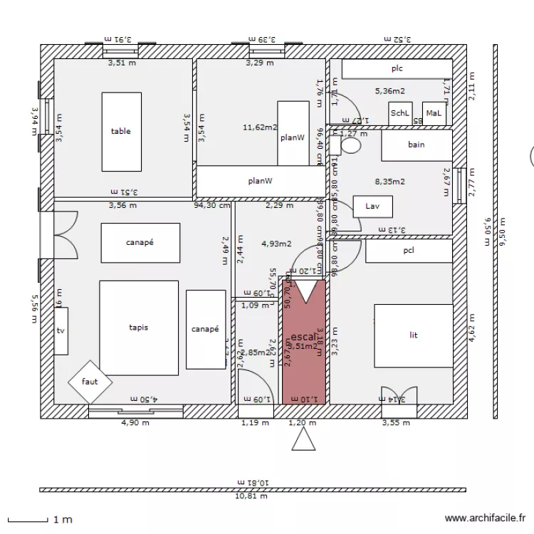 RDC_ss_Garage. Plan de RDC_ss_Garage. Plan de