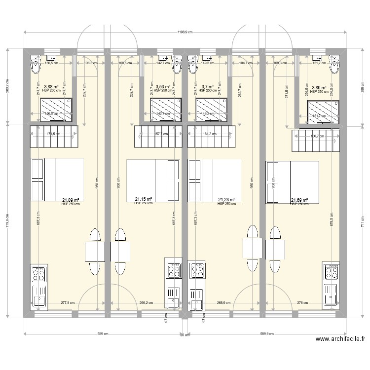 PROJET SCI EUGENE. Plan de 0 pièce et 0 m2