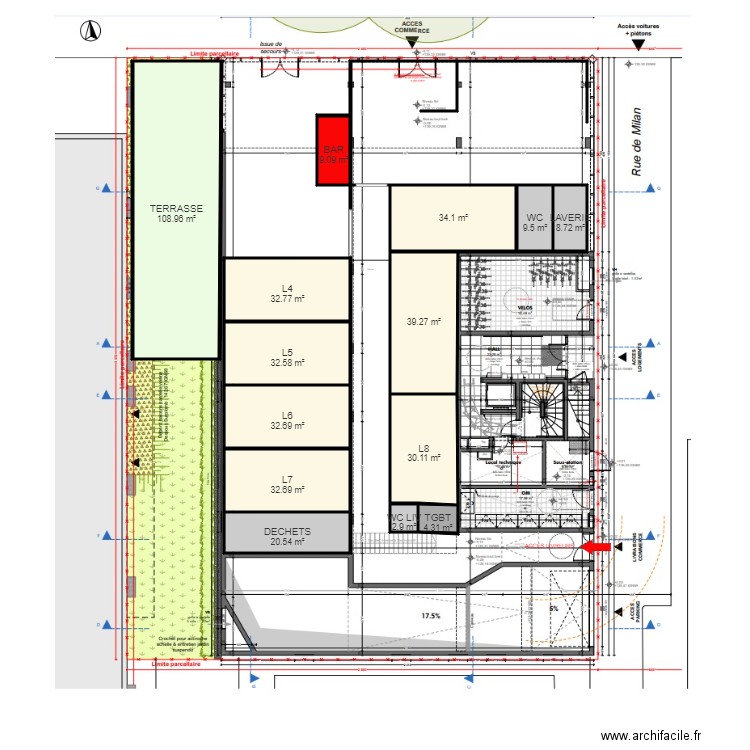 Strasbourg TERRASSE. Plan de 0 pièce et 0 m2