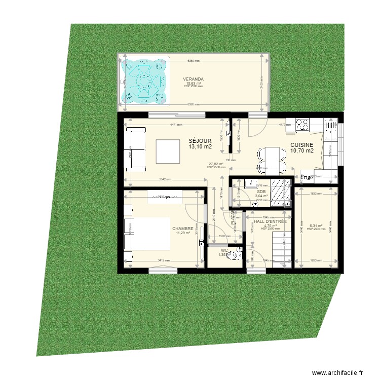 7 square Alexandre Lefas, 35000 Rennes - PROJET RENO. Plan de 14 pièces et 152 m2