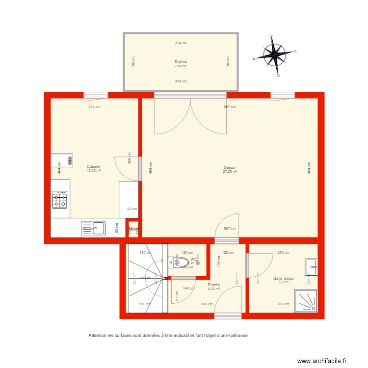 BI 3642 côté. Plan de 0 pièce et 0 m2