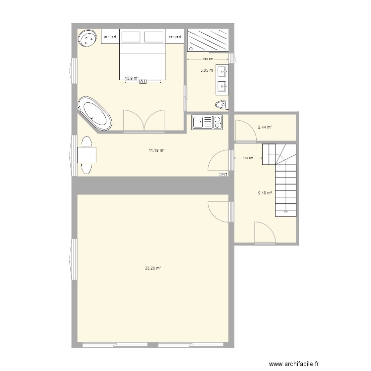 K ET N 2  m. Plan de 0 pièce et 0 m2