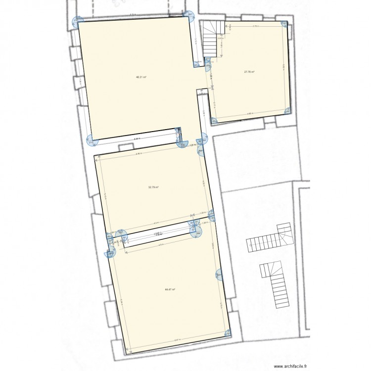 NIV 1 PIÈCES. Plan de 0 pièce et 0 m2