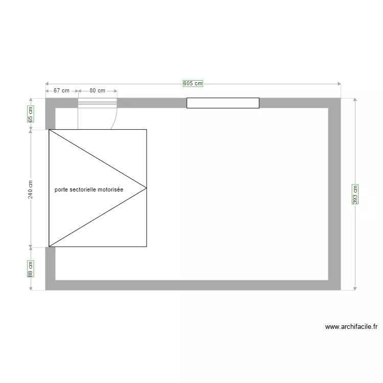 plan garage  coupe. Plan de 