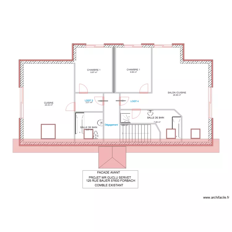 GUCLU COMBLE PROJET. Plan de 