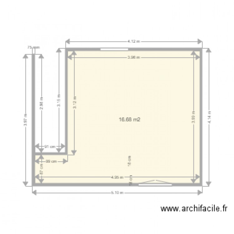 etage ss mur. Plan de 0 pièce et 0 m2