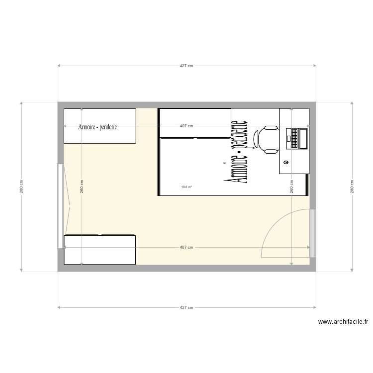 Chambre theo. Plan de 0 pièce et 0 m2