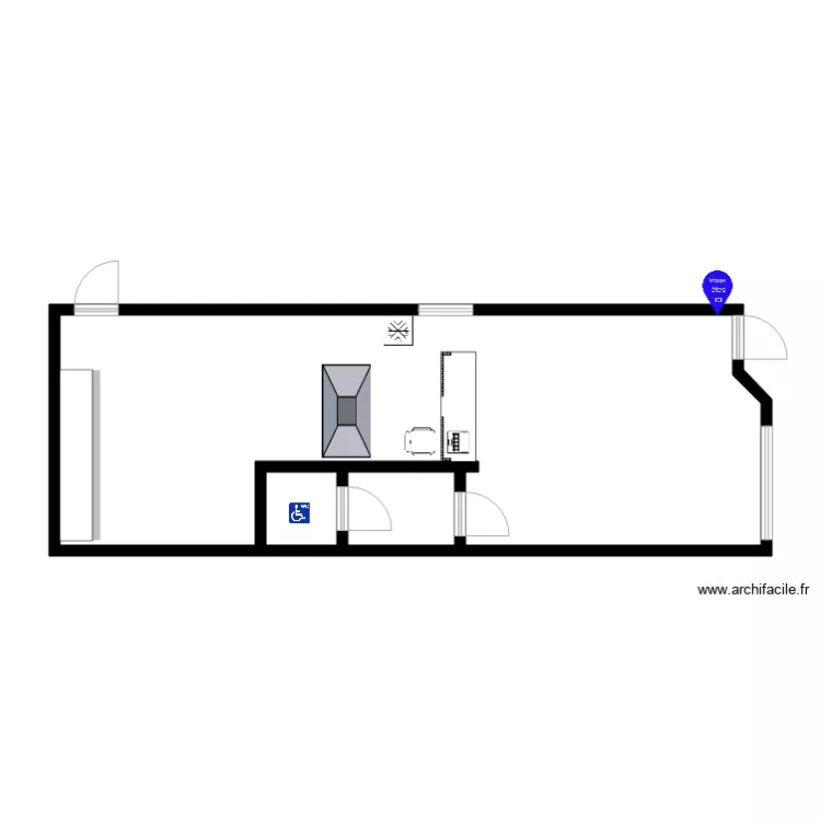 chiken bois colombe. Plan de 
