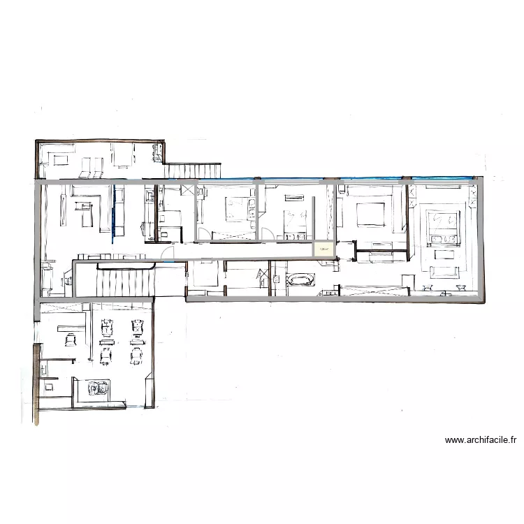 plan KAMEL avant travaux. Plan de 