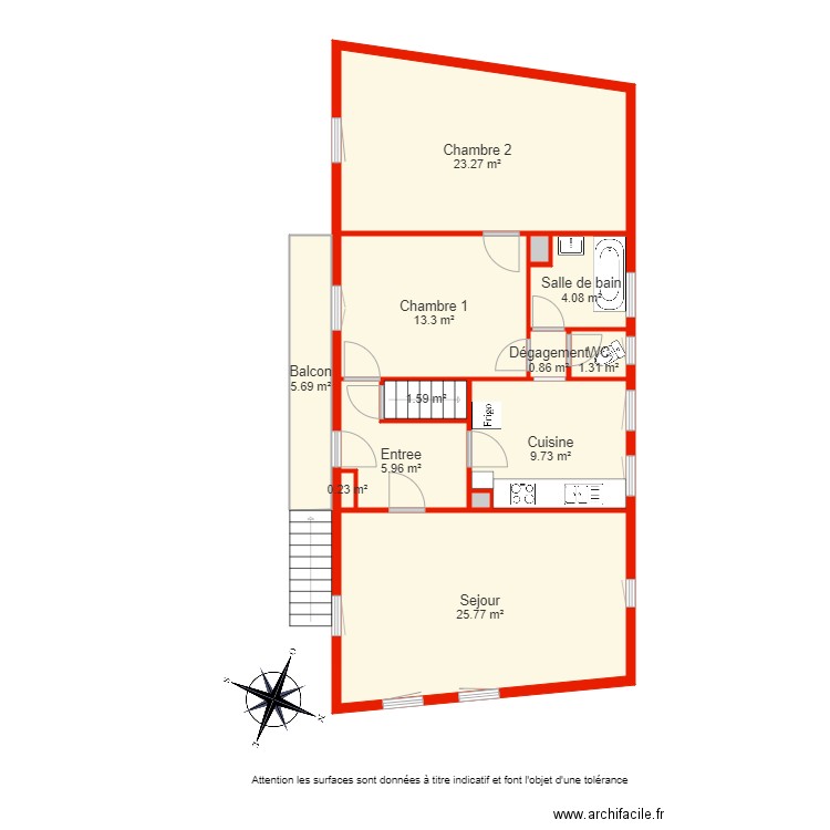 BI 4118 1er étage non côté. Plan de 0 pièce et 0 m2