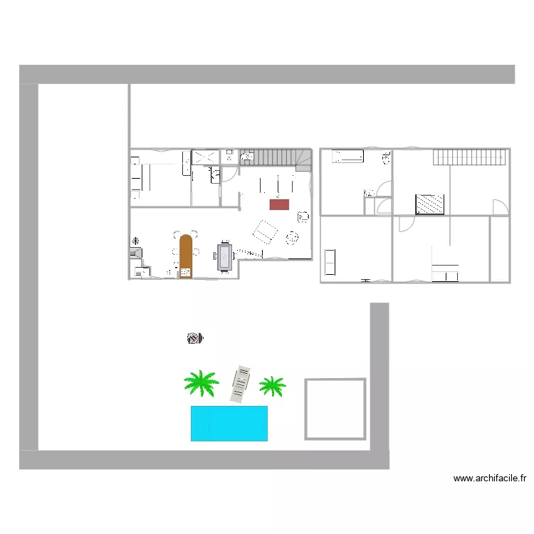 chalet. Plan de 