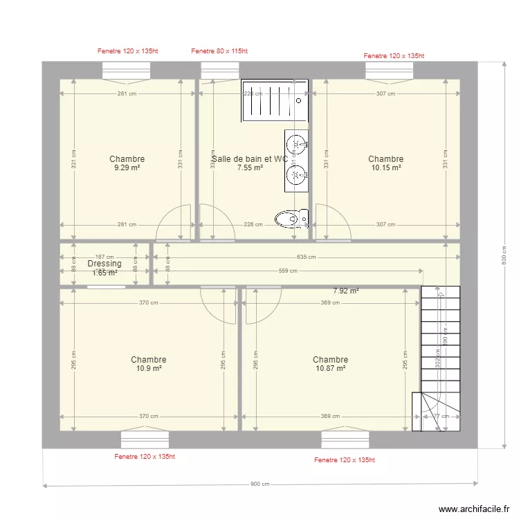 laaji etage. Plan de 