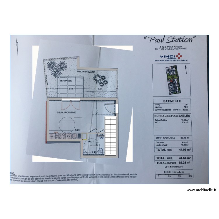 D'attoma plan niv 1. Plan de 0 pièce et 0 m2
