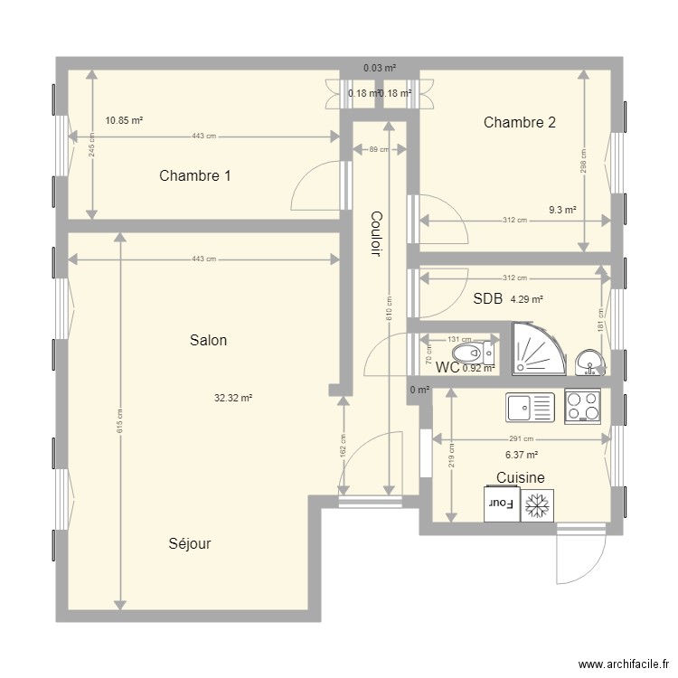 Pierrick Plan cuisine. Plan de 0 pièce et 0 m2