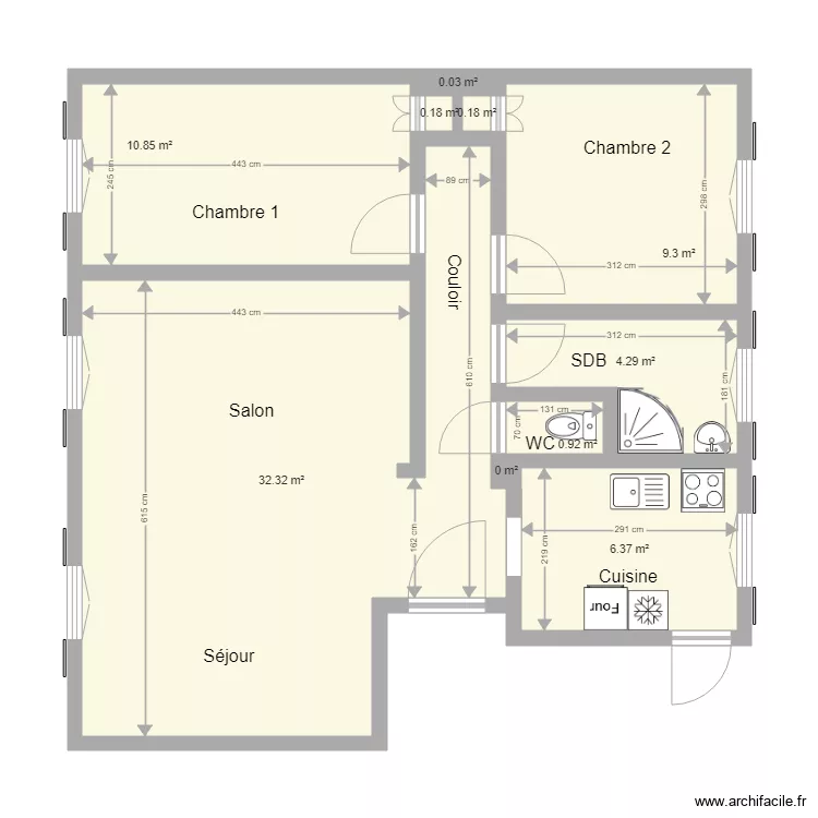 Pierrick Plan cuisine. Plan de 