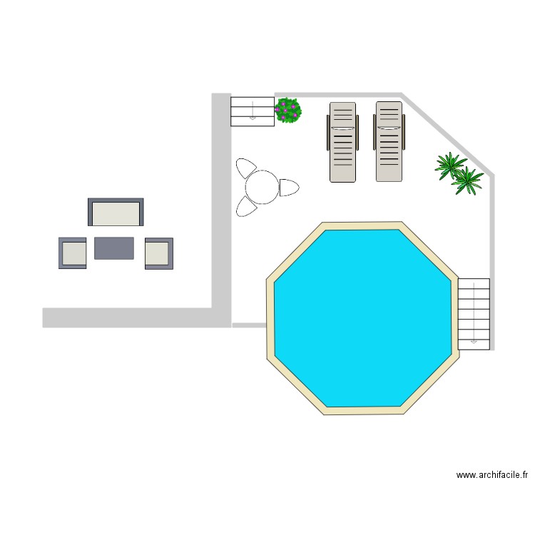 Piscine 1. Plan de 0 pièce et 0 m2