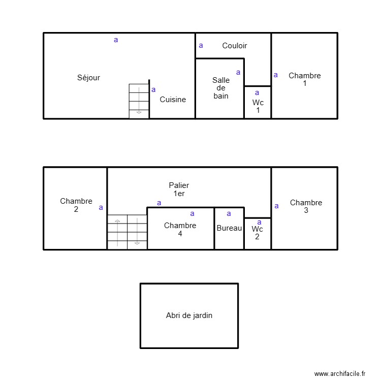 PENMARCH BETTINA. Plan de 12 pièces et 51 m2