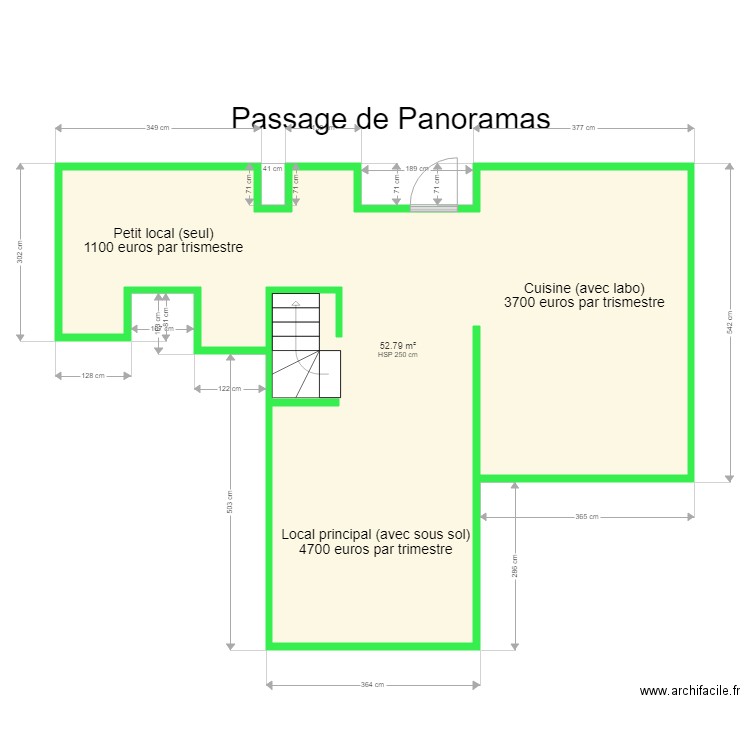 Crêperie Bisou. Plan de 0 pièce et 0 m2