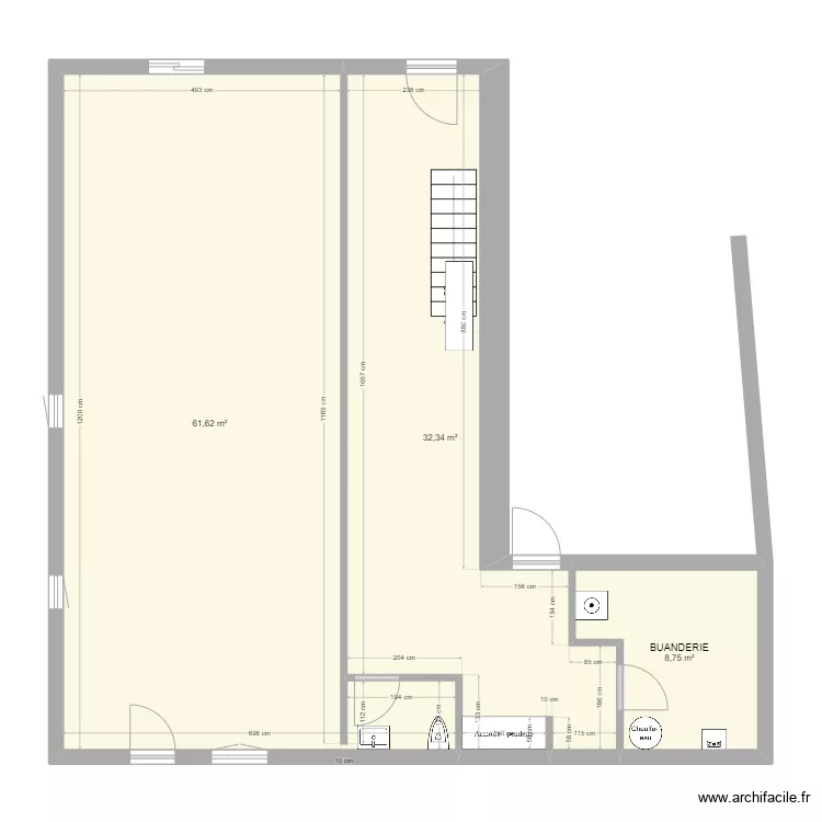 SOUS SOL MAISON. Plan de 