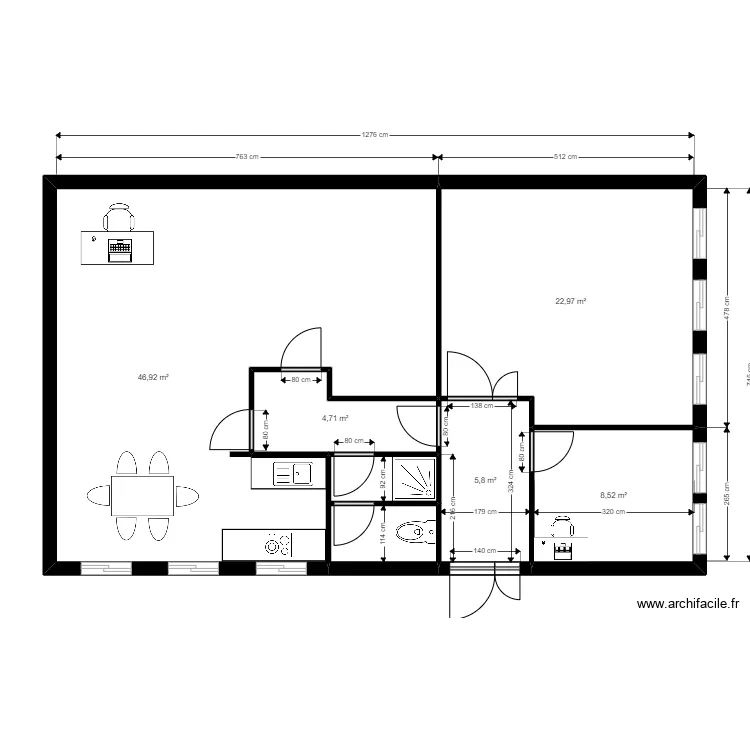 Arles B - RDC cotes . Plan de 