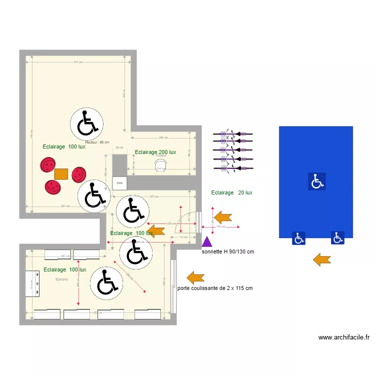 A3 Lac Bleu - accUEIL. Plan de A3 Lac Bleu - accUEIL. Plan de
