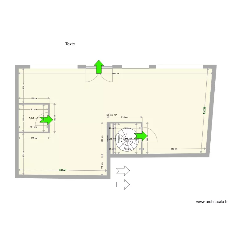 plan nouveau salon. Plan de 