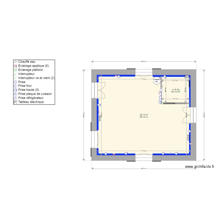 montgiscard electricité. Plan de 0 pièce et 0 m2