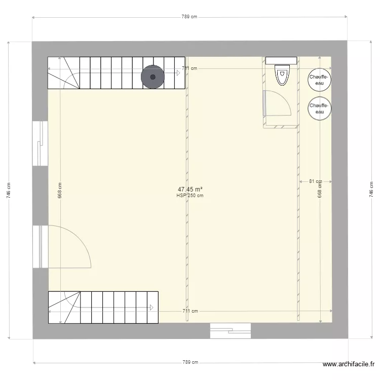 VILLA  SANTORO MEZZANINE . Plan de 