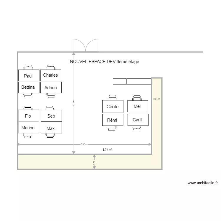 ESPACE DEV  6&egrave;me. Plan de 