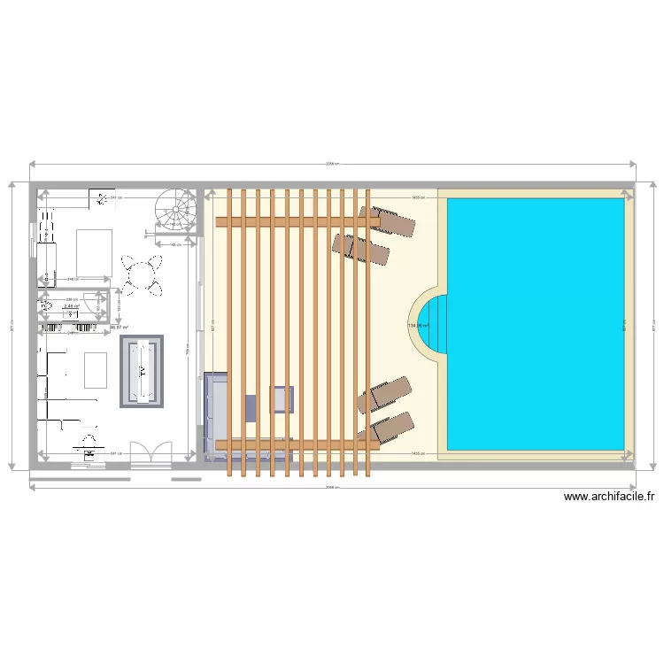 maison plagej. Plan de 