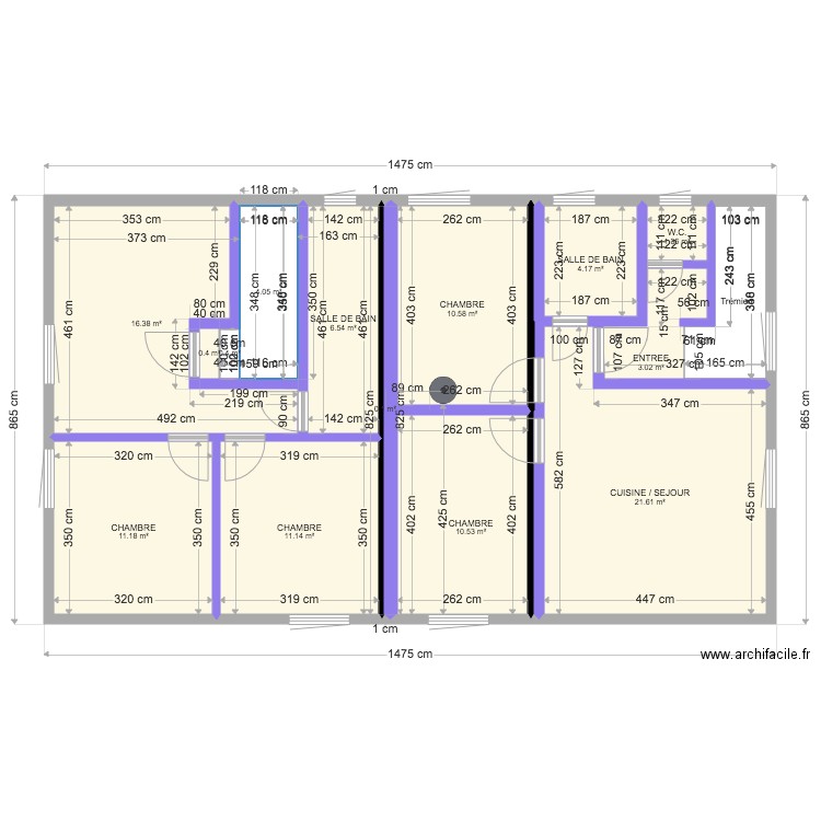 COMBLE . Plan de 0 pièce et 0 m2