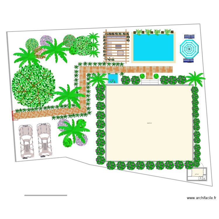 LOTE PAZ MODELO JR piscins 4por6. Plan de 2 pièces et 151 m2