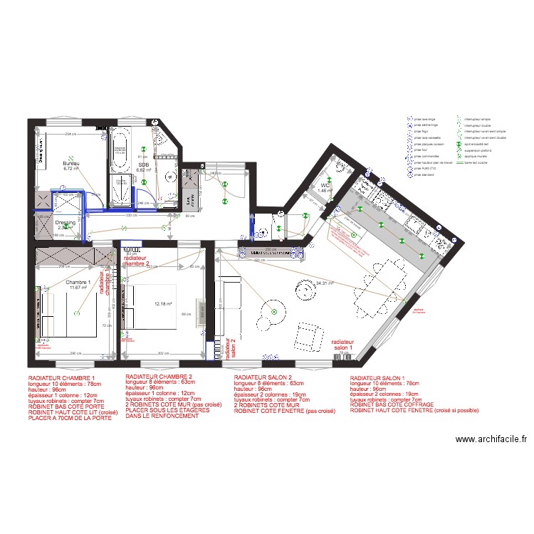 PLAN DUNKERQUE plan électrique V3. Plan de 0 pièce et 0 m2
