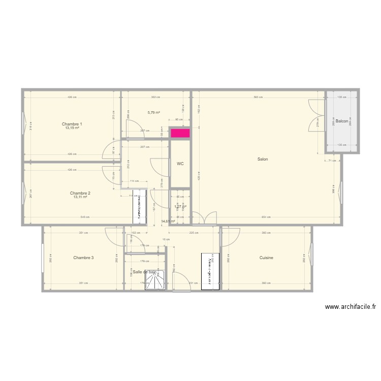 Appartement parents. Plan de 0 pièce et 0 m2