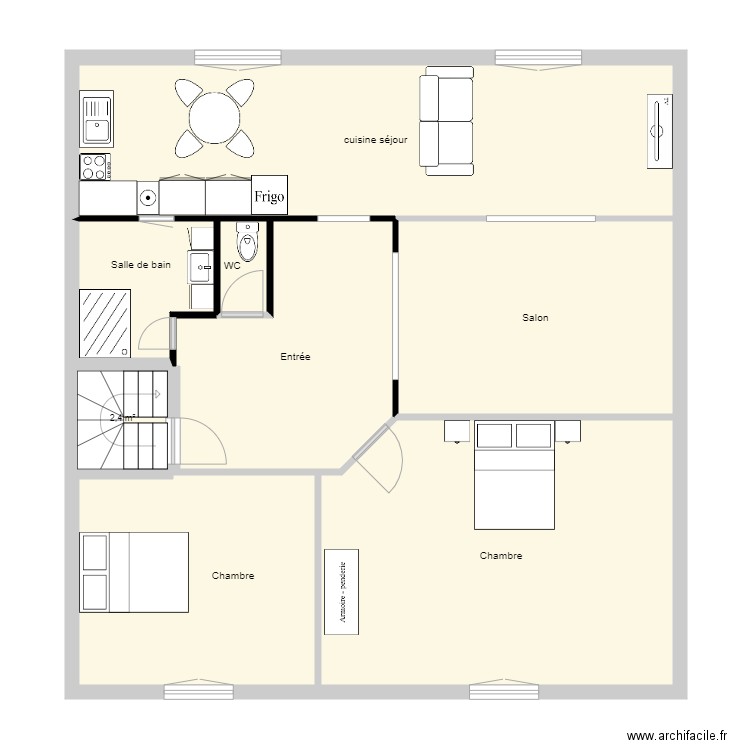 nancy 2. Plan de 8 pièces et 106 m2