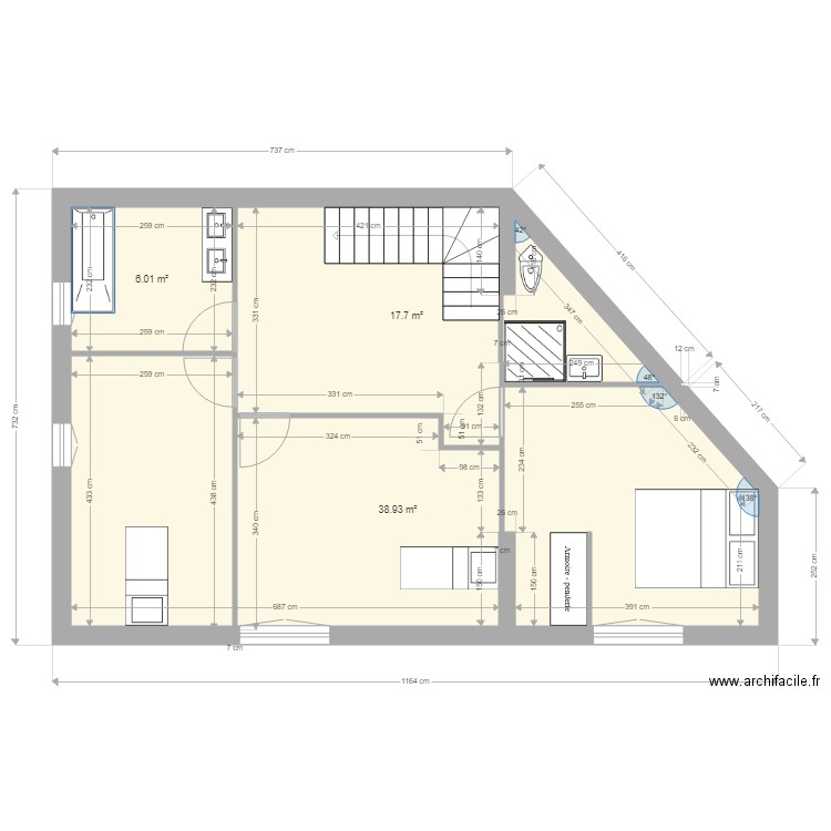 ETAGE 1 opt 32. Plan de 0 pièce et 0 m2