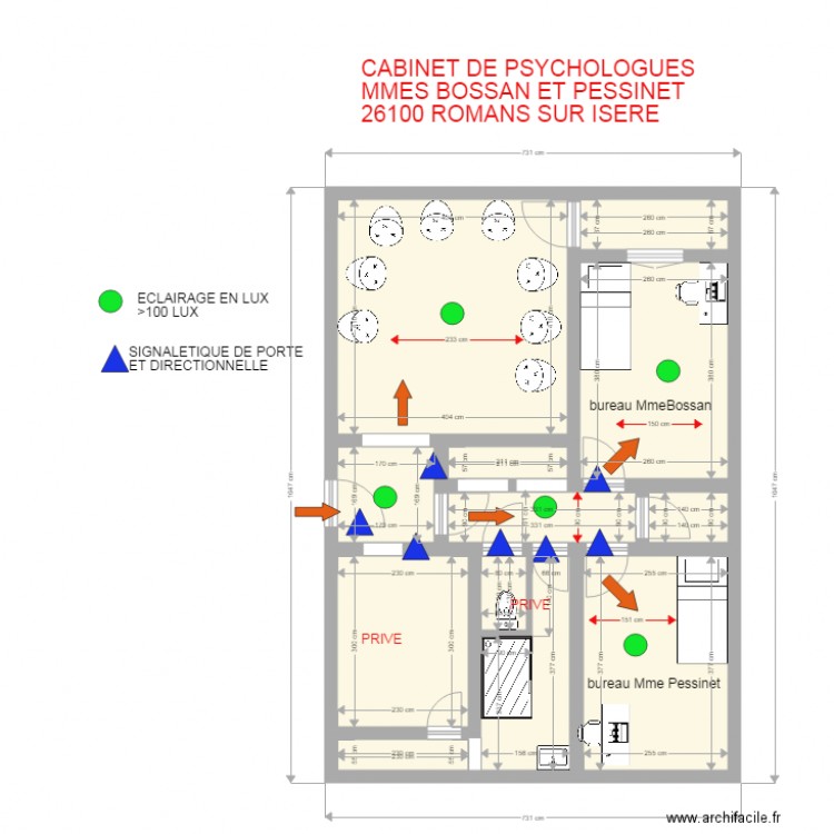 CABINET DE PSYCHOLOGUES MMES BOSSAN  PESSINET. Plan de 0 pièce et 0 m2