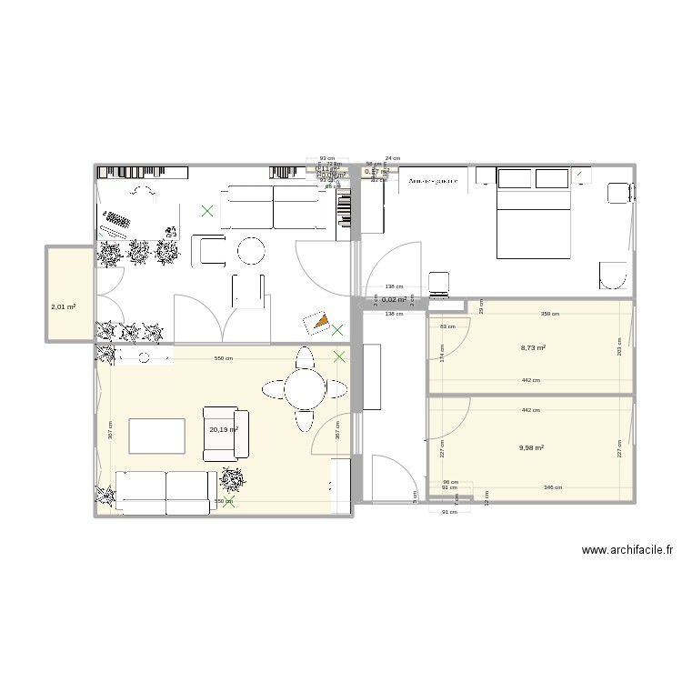 Plan 1. Plan de 0 pièce et 0 m2