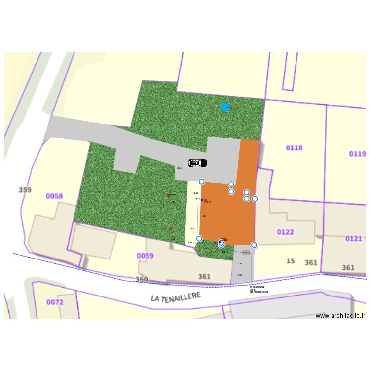 PREAU. Plan de 0 pièce et 0 m2
