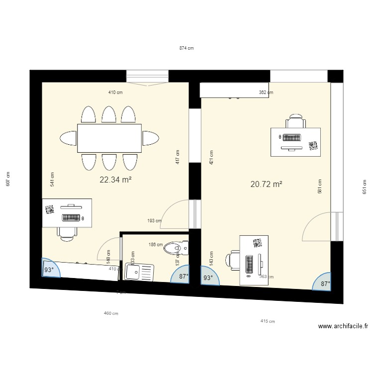 Bureau Gruchet. Plan de 0 pièce et 0 m2