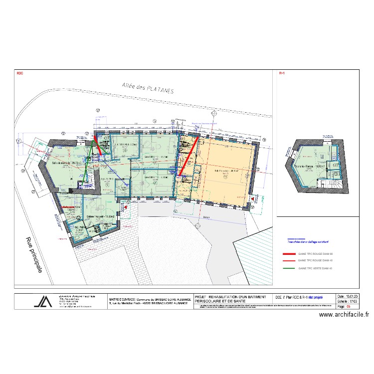 Plan de réservation Vauchretien. Plan de 0 pièce et 0 m2