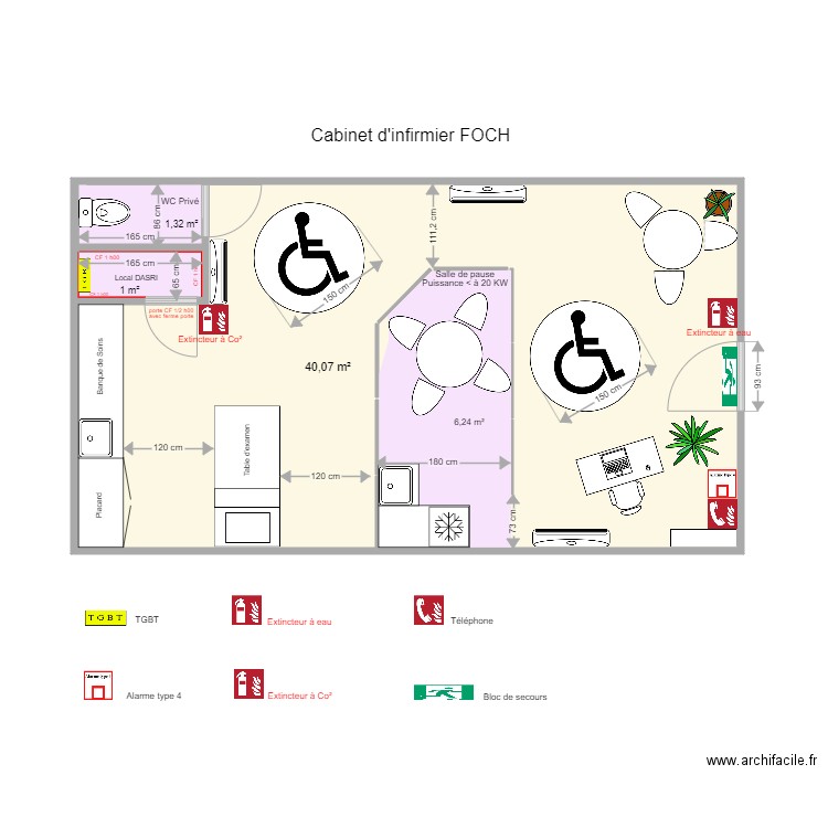 cabinet infirmier Foch 1. Plan de 0 pièce et 0 m2