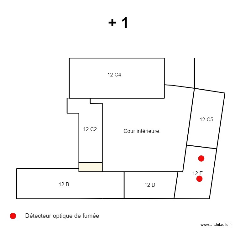 12 E +1. Plan de 0 pièce et 0 m2