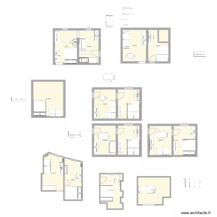 Appartement Voltaire. Plan de Appartement Voltaire. Plan de