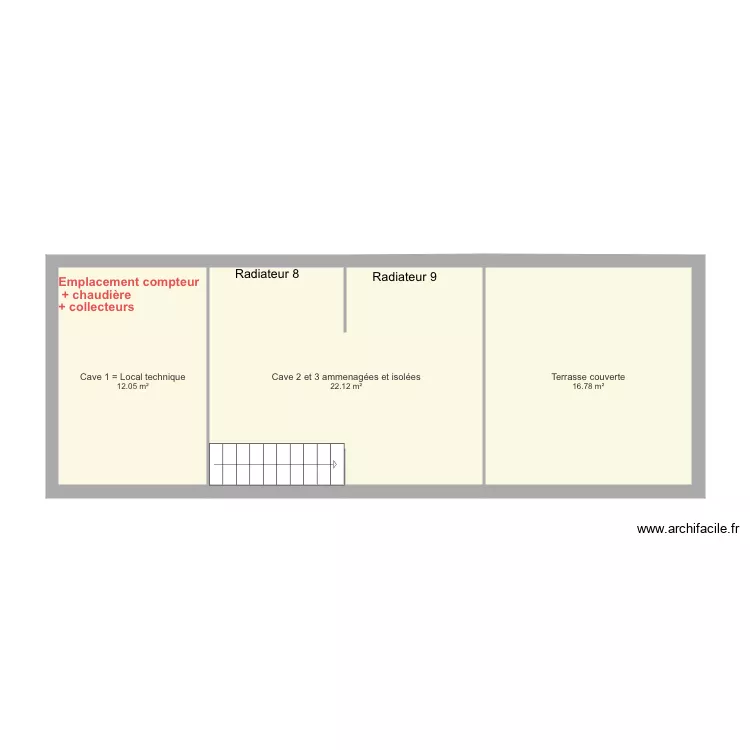 DE JAEGHER cave. Plan de 